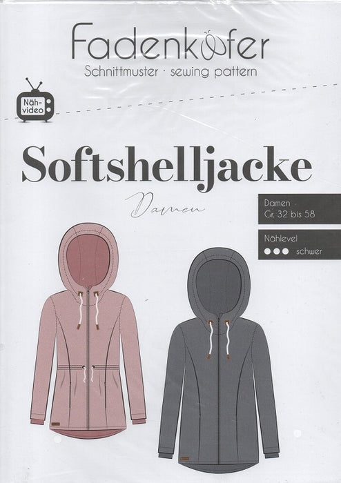 Damen Softshelljacke Gr.32-58 von Fadenkäfer