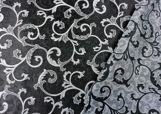 silber-ornamente-jacquard-stoff-stoffpilz